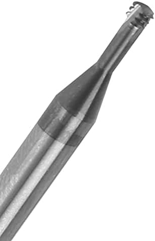 FTVogue Fresching Cutter 3 Métrica de dente 60 ° Tungstênio Aço CNC Ferramenta Mão Acessórios de substituição de precisão M3x0.5xd4x50 0,2 polegada Diâmetro do haste, cortador de moagem
