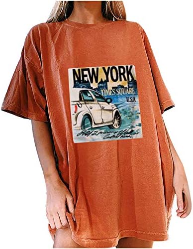 Sorto para mulheres Sorto Sweatshirts Crew pescoço sem mangas de mangas leves solto em ajuste vintage Trendy Tie-Dye Summer