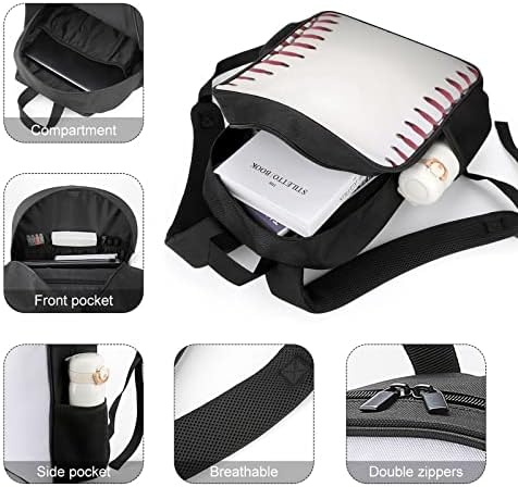 Mochilas de moda de renda de beisebol Padrões de ombro de viagem impressos de mochila para unissex