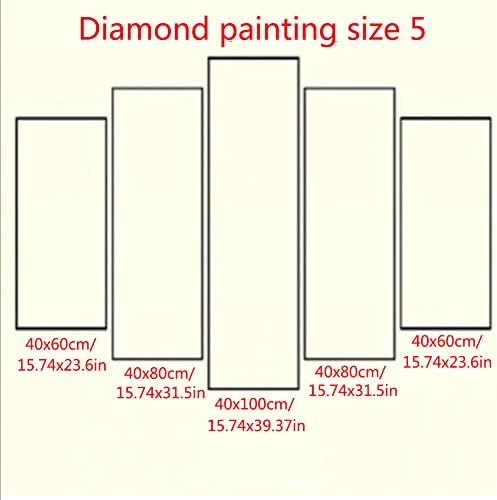 Grandes kits de pintura de diamante DIY 5D para adultos Pintura de bordado de diamante de diamante quadrado de adultos por kit numérico kit shinestone cross stitch diamante artesanato para decoração de parede em casa, tamanho2