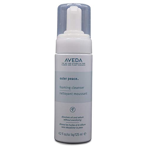 Cleanser de espuma da paz externa da Aveda 4.2 oz limpa profundamente os poros sem irritação na pele