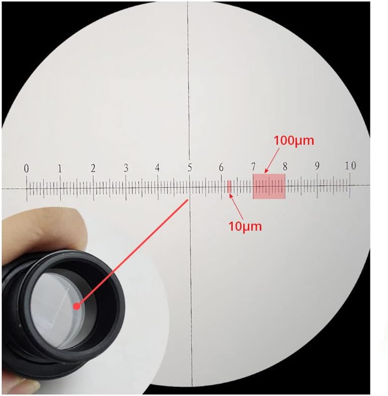 Acessórios para microscópio Microscópio Eyepiece-18x Microscópio de campo largo Ocular com retícula 23,2 mm Tamanho de montagem para microscópio biológico, 1 par de consumíveis de laboratório