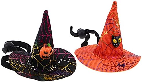 Pretyzoom halloween chapéu de bruxa halloween pet lacte de pet -chapéu de bruxa cão -chapéu de gato chapéu de bruxa decors para cosplay