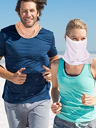 2 peças unissex sol protetor face bandana feminino de proteção UV Face Face para atividades ao ar livre de verão