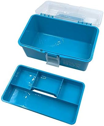 Caixa de ferramentas Caixa de organizador de plástico transparente, compartimento e aplicação múltiplos, contêiner de fiscalização de marcas de letra de letra