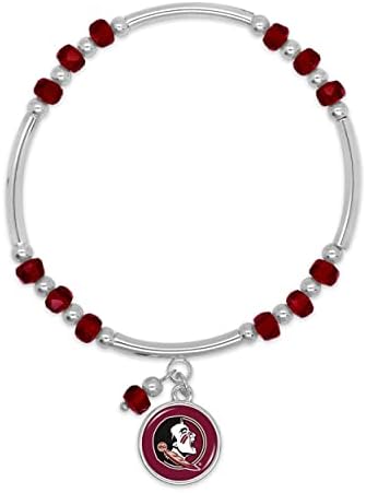 Do coração Florida State Seminoles Ivy Stretch Bracelet Jewelry Gift FSU