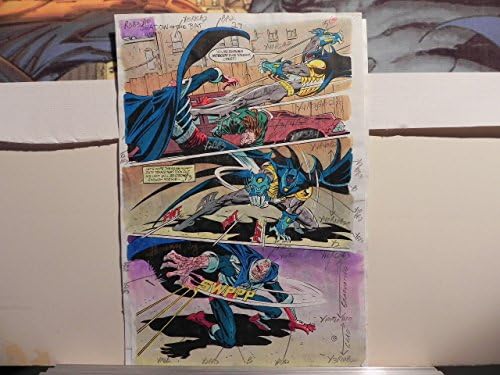 Batman Shadow of the Bat Vol.122 Arte de produção assinada A. Roy com CoA PG20