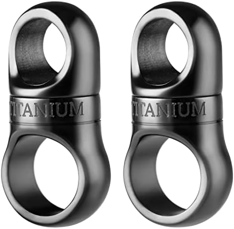 Fegve Titanium giratório anel pequeno, chave de chave de chave para homens e mulheres