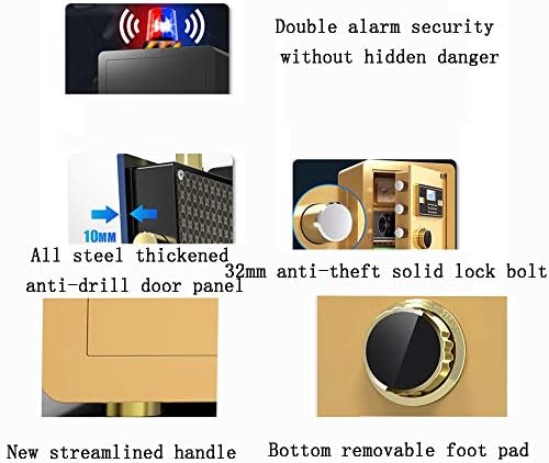 Segurança do ZCF cofres cofres de segurança, caixa eletrônica de caixa digital de bloqueio Senha cofres cofres em casa