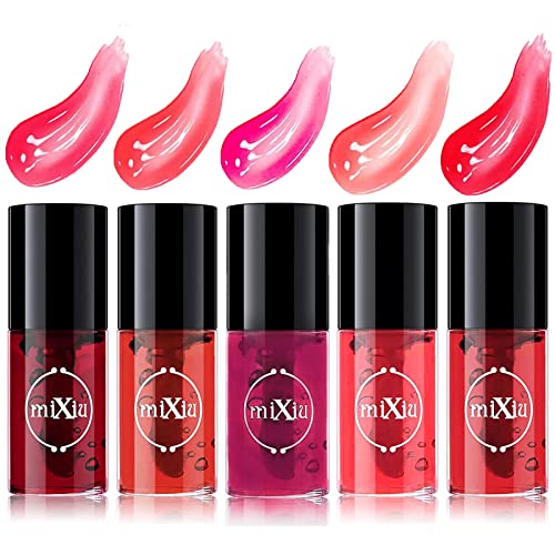 5 Cores Conjunto de manchas de tonalidade labial, maquiagem coreana Lip Tint Velvet Lip Lip Gloss Watery Lip Moly Lip