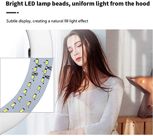 11 luz de preenchimento de anel, temperatura de ajuste de 3 cor 3200-6500k 10 Nível de brilho LED LED lâmpada de beleza