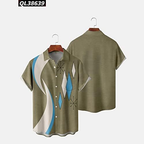 Camisas de treino de verão para homens 2023 Pintura impressa 3d Camisa floral Homens homens recusarem colarinho vintage de
