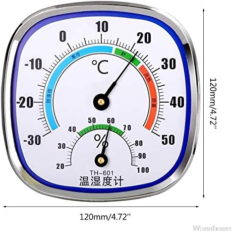 Termômetro UxzDX CuJux e Higrômetro de Higrômetro Monitor de Temperatura de umidade Monitor de parede externa e sem