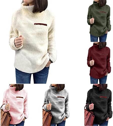 Moletas confusas de inverno feminino 2022 Calor da moda Casual Casual Manga Longa Plus Tamanho S-4xl Blushs de Pullover