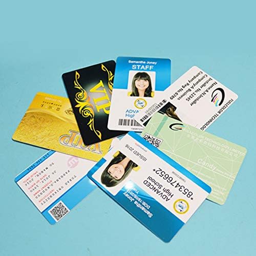 Diário 100pcs White Blank Jet PVC IDS Cartões, plástico de impressão de dupla face cartões