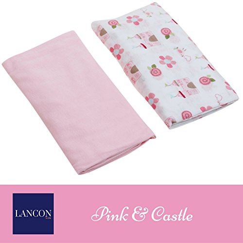 Pack n Play Sheet Portable Berk Sheet por Lancon Kids - 2 pacote de folhas de algodão Ultra Soft, Premium Jersey