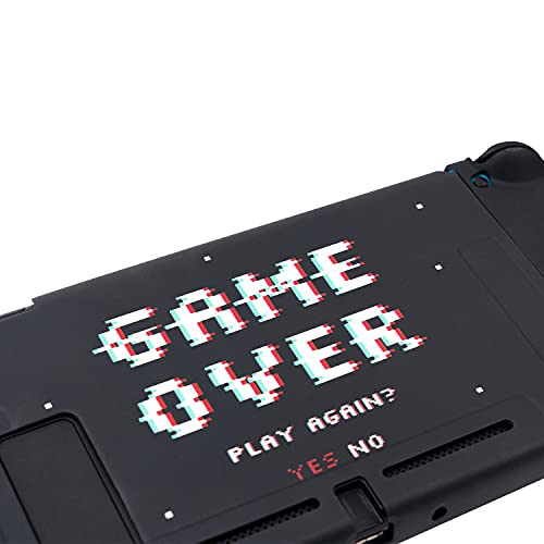 Belugadesign Game Over Switch Case | Lula Squid Dockable Retro Arcade Cool Tampa Cool Shell | Compatível com Nintendo Switch