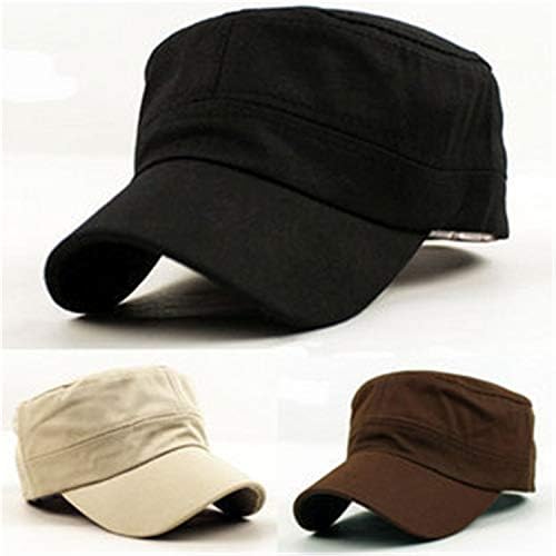 ANDONGNYWELL UNISSISEX Cotton Hat Military Caps Vintage Capinho liso Capinho de beisebol ajustável Chapéus solares para homens Mulheres