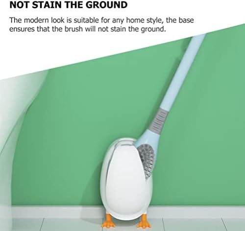 Escova de vaso sanitário criativo maçaneta longa, limpeza de limpeza de cavela de desenho animado- Ferramenta de limpeza