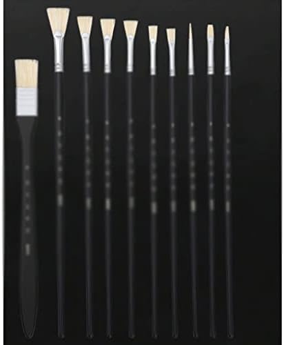 MJWDP Conjunto de arte Especial escova de óleo Aquarela acrílica pincel de ventilador conjunto linha pincel pincel