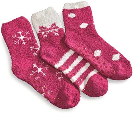 Guia Gear Gear meias de garra de garra feminina, Super-Soft Soft quente não deslizamento Anti-Skid Slipper Socks Ideal