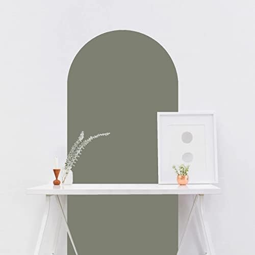 Decalque de parede de arco de boho, adesivo de parede de arco de estilo simples moderno para quarto de sala de estar, descasca removível