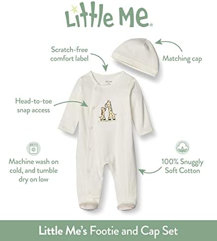 Little Me Baby-Girls Footie and Hat
