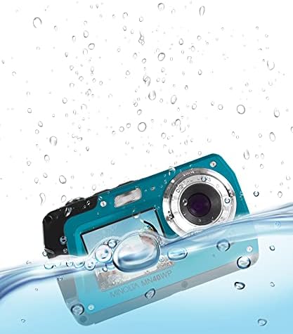 Minolta 48 MP Câmera digital à prova d'água dupla Mn40wp