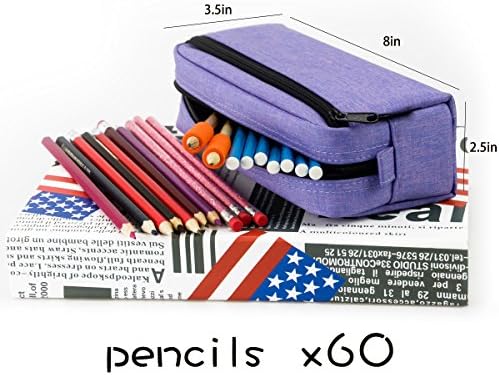 Bolsa de papelaria de casos de lápis de grande capacidade, bolsa de caneta multicolorida, bolsa de cosméticos, bolsa de caneta com bolsa