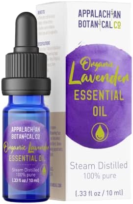 Appalachian Botanical Co. Obil de lavanda orgânica - Vapor destilado - puro - All Natural - Óleo de Lavanda Óleo