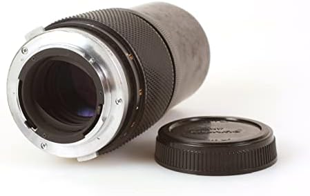 Lente da câmera Olympus 200mm 4.0 com tampa traseira
