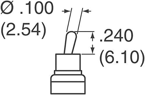 Interruptor eletrônico alternância DPDT 0,4VA 20V