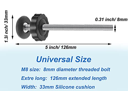 4pcs universal portão de bebê haste de eixo rosqueado, parafuso de substituição M8 Parte para portões de segurança montados na