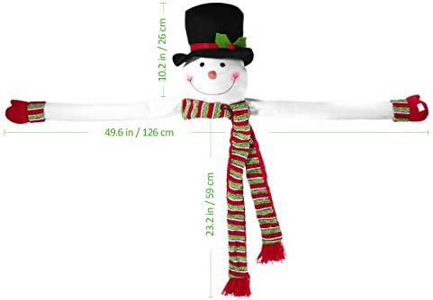 Toymytoy Christmas Tree Topper Snowman Top Hugger para Winter Wonderland Party Ação de Graças Ano Novo Decorações de