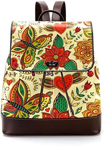 Mochila de viagem VBFOFBV, mochila de laptop para homens, mochila de moda, flor de borboleta floral pastoreia vintage Flor