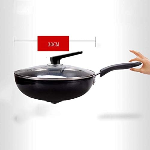 Gydcg non stick skilet wok com tampa, indução compatível com panela de panela refogue ， para gasolina de gasolina e indução