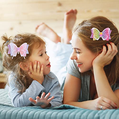 Meninas barretas para gradiente de cabelo gancho de gancho