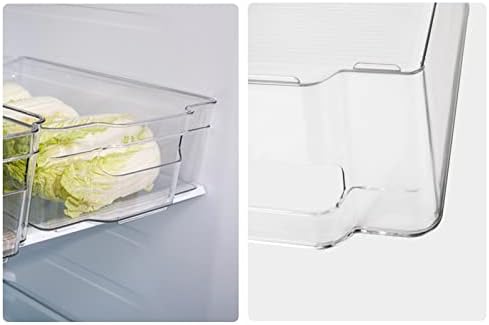 Cozinha Fruta portátil e alimentos vegetais Caixa de armazenamento de geladeira transparente