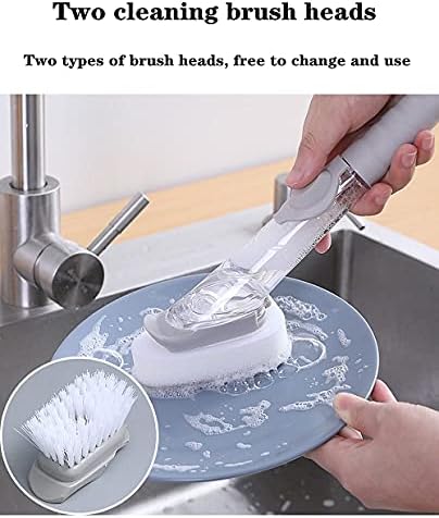 Escova de cozinha hidráulica limpeza de limpeza de escova de sabonete escova de louça de lavagem de louça com alça para limpar