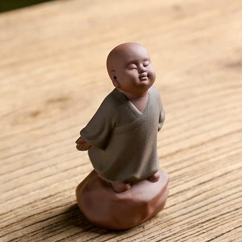 Zen Monk Tea Pet Yixing Zisha Purple Clay Tea Play Table Decoration