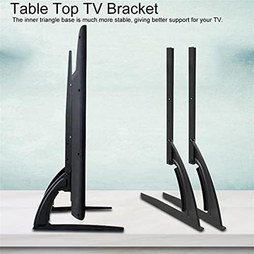 Miss Z Black Metal Steel Suporte de TV para 14-42 polegadas LED LED LCD TV TV TV Table Table Top Stand Stand TV Montagem