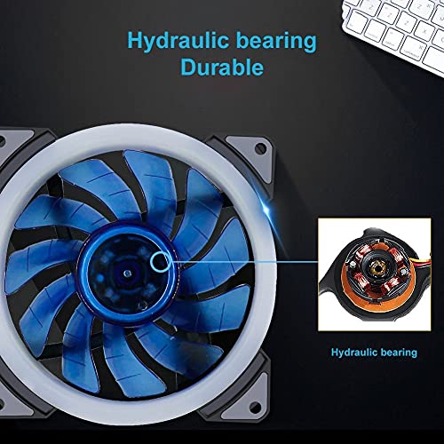 Ventilador de resfriamento de computador de 120 mm BHVXW 120mm RGB PC CASE RADIADOR