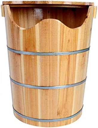Bacia do pé de madeira de massagem HTLT PODO, banheira de pé de madeira maciça, pedicure tigela de massagem spa Barrels de pedicure
