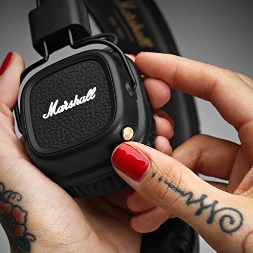 Marshall Major II Bluetooth On -Ear Headphones, preto - descontinuado