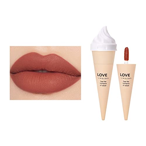 Xiahium Lip Lip Gloss Ice Sweet Lip Glaze Novo maquiagem Lip Lipksk Lip Lip Lip Lip Value Alto Valor Água Non Bust Copo Bato