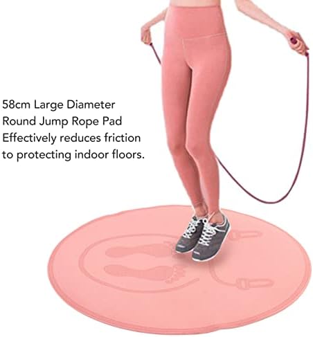 Pad Yoga, tapete de corda de absorção de choque redondo para treino