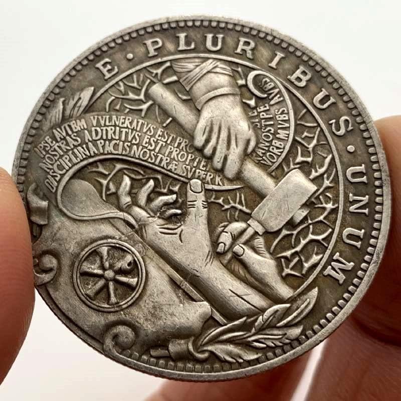Múcria de moeda de locação mecânica de latão mecânica Comemorativa de prata Medalha comemorativa de alívio de moedas de moeda