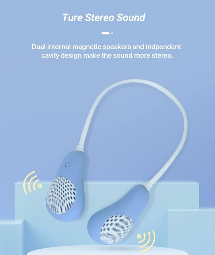 Bluetooth do pescoço Bluetooth Handless Hands Free pescoço alto -falante vestível 3d estéreo portátil roupas de som