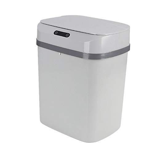 Lixo inteligente bbsj lata, lixo doméstico de indução, lixo, banheiro de cozinha recarregável de lixo retangular