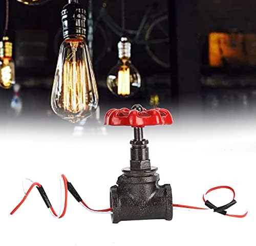1/2 polegada de parada da válvula interruptor de luz retro steampunk com arame para lâmpada de tubo de água Lâmpada vintage Lâmpada